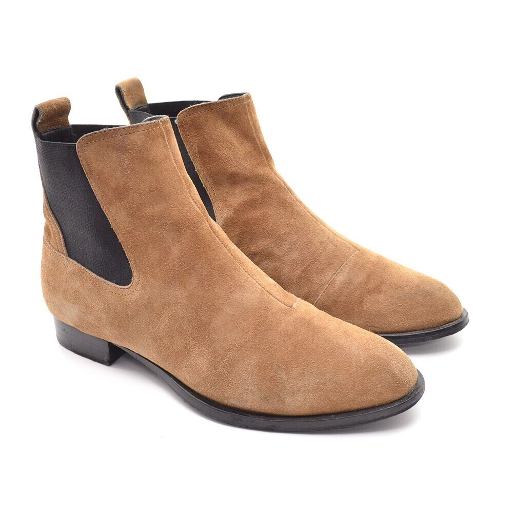 rag & bone Brown Suede Booties Classic Chelsea Boots 39